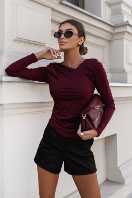 Bluzka damska Model Monna 356763146 Bordo - LaBalancia