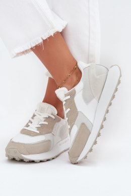 Sneakersy damskie skórzane Model Big Star OO274563 Hi-Poly System White
