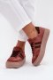 Sneakersy damskie skórzane Model Zazoo N1068S2 Brown