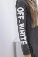 Sukienka Off White grafit melanż  