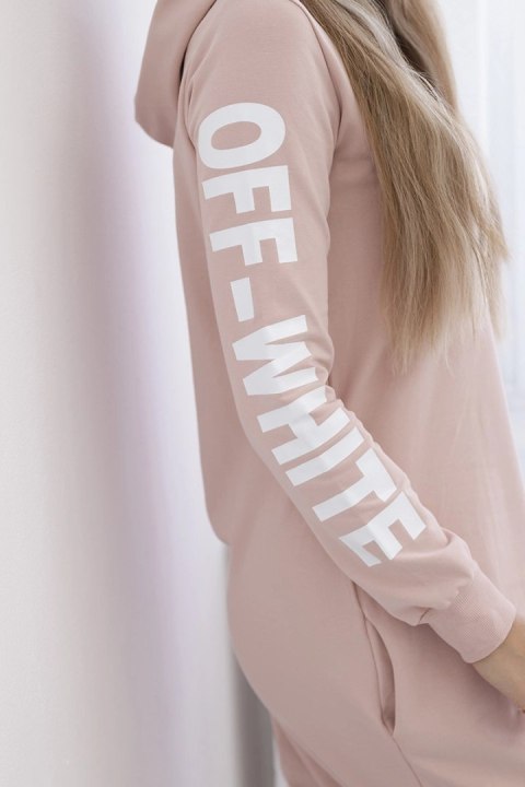 Sukienka Off White pudrowy beż Sukienka Off White pudrowy beż