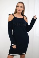 Sukienka Tres Chic granatowa  