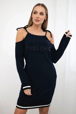 Sukienka Tres Chic granatowa  