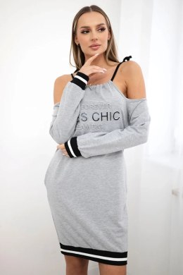 Sukienka Tres Chic szara  