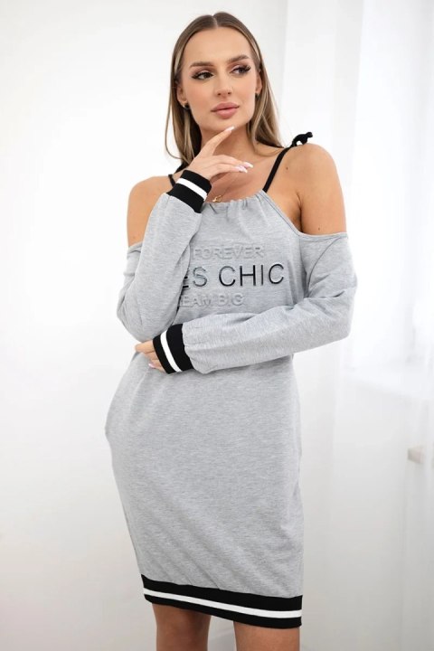 Sukienka Tres Chic szara Sukienka Tres Chic szara