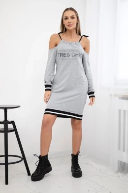 Sukienka Tres Chic szara  