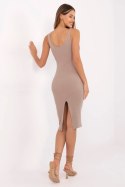 Sukienka damska Model RV-SK-7531.54 Dark Beige - Rue Paris