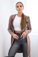 Bluza sukienkowa z kapturem cappuccino  