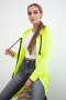 Bluza sukienkowa z kapturem żółty neon  