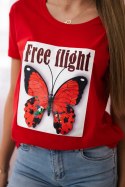 Bluzka Free Flight czerwona  
