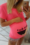 Bluzka ciążowa Guck różowy neon  