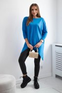 Bluzka oversize chabrowa  