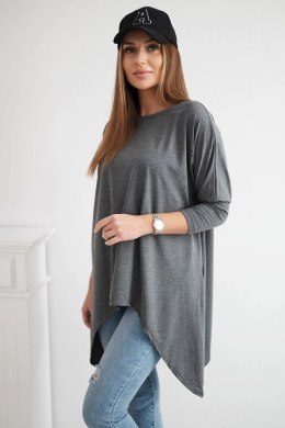 Bluzka oversize grafit melanż  