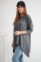 Bluzka oversize grafit melanż  
