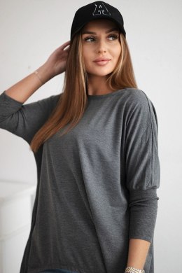 Bluzka oversize grafit melanż  