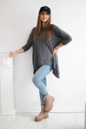 Bluzka oversize grafit melanż  