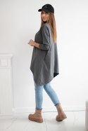 Bluzka oversize grafit melanż  