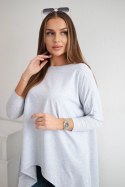 Bluzka oversize jasno szara  