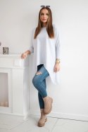 Bluzka oversize jasno szara  