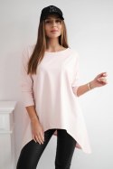Bluzka oversize pudrowy róż  