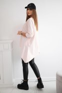Bluzka oversize pudrowy róż  