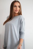 Bluzka oversize szara  