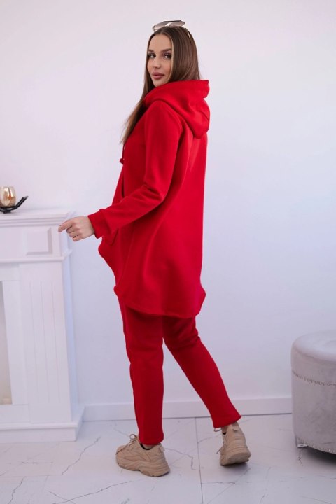 Komplet ze spodniami Baggy czerwony  