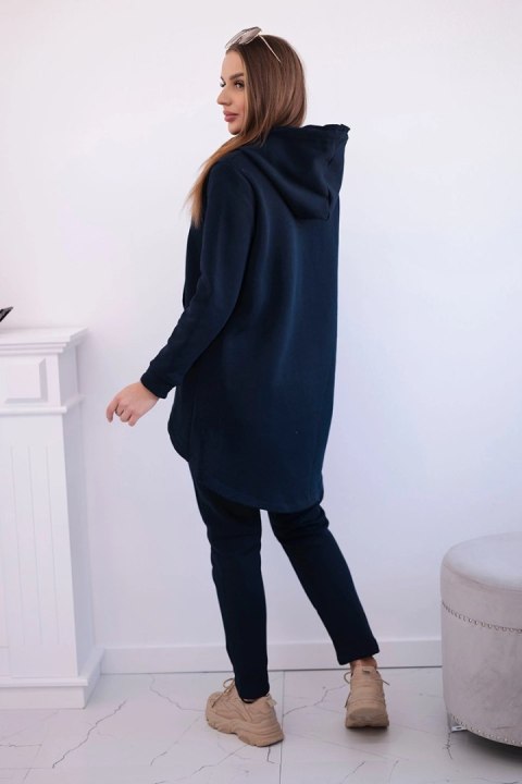 Komplet ze spodniami Baggy granatowy  