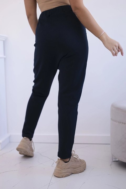 Komplet ze spodniami Baggy granatowy  