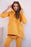 Komplet ze spodniami Baggy musztardowy  