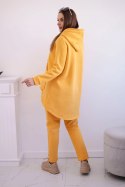 Komplet ze spodniami Baggy musztardowy  