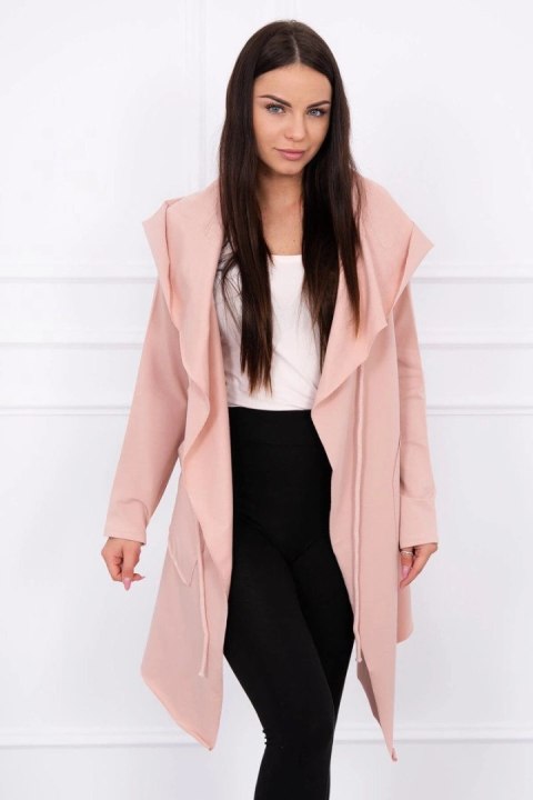 Bluza Narzutka z luźnym kapturem ciemny pudrowy róż Bluza Narzutka z luźnym kapturem ciemny pudrowy róż