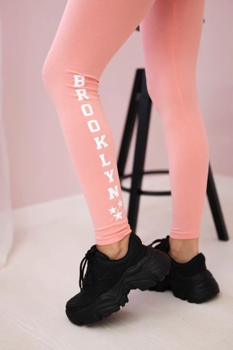Legginsy damskie Brooklyn morelowe Legginsy damskie Brooklyn morelowe