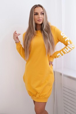 Sukienka Off White musztardowy  