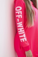Sukienka Off White różowy neon  