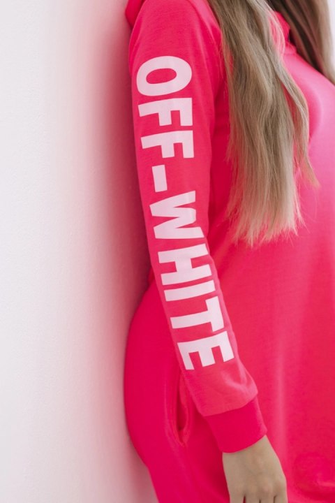 Sukienka Off White różowy neon Sukienka Off White różowy neon