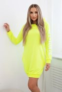 Sukienka Off White żółty neon  