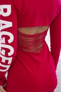 Sukienka Ragged fuksja  