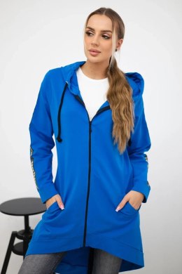 Bluza z suwakiem z tyłu jeans  