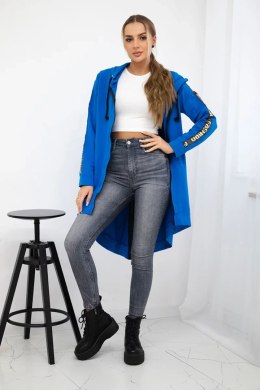 Bluza z suwakiem z tyłu jeans  