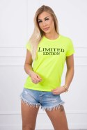 Bluzka Limited edition żółty neon  
