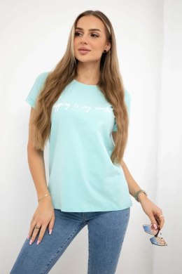 Bluzka Shopping is my cardio miętowa  