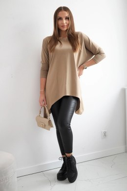 Bluzka oversize camelowa  
