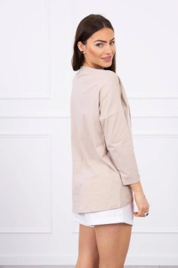 Bluzka z grafiką American Girl beżowa S/M - L/XL  