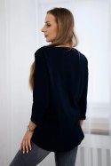 Bluzka z grafiką American Girl granatowa S/M - L/XL  
