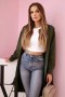 Bluza Narzutka z kapturem oversize khaki  