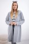 Bluza Narzutka z nadrukiem oversize szara  