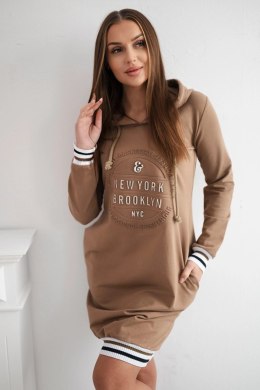 Sukienka Brooklyn camelowa  