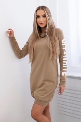 Sukienka Off White camelowa  