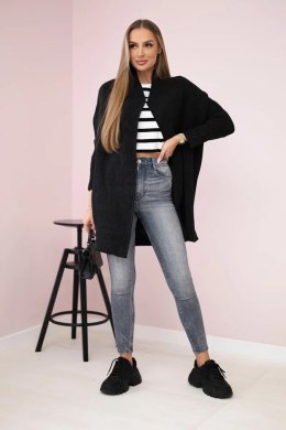 Sweter z rękawami typu nietoperz grafitowy  